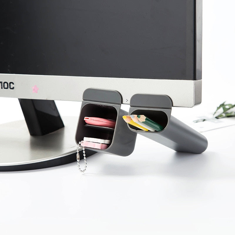 Desktop Monitor Pen Holder - Multifunctional Organizer