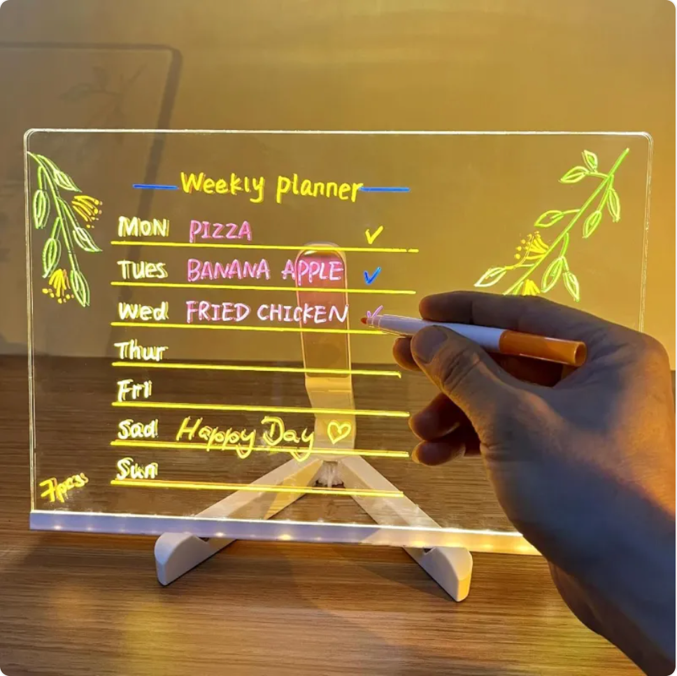 Color LED Acrylic Memo Board