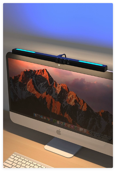 Colorful Ambient Asymmetrical Monitor Light for Eye Care