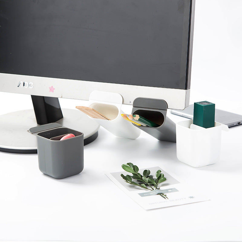 Desktop Monitor Pen Holder - Multifunctional Organizer