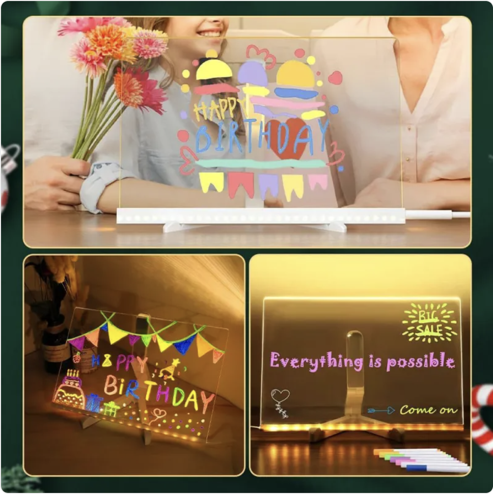 Color LED Acrylic Memo Board