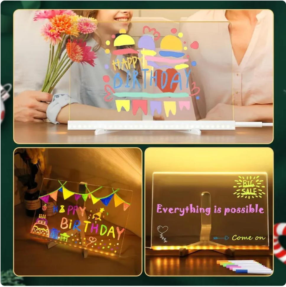 Color LED Acrylic Memo Board