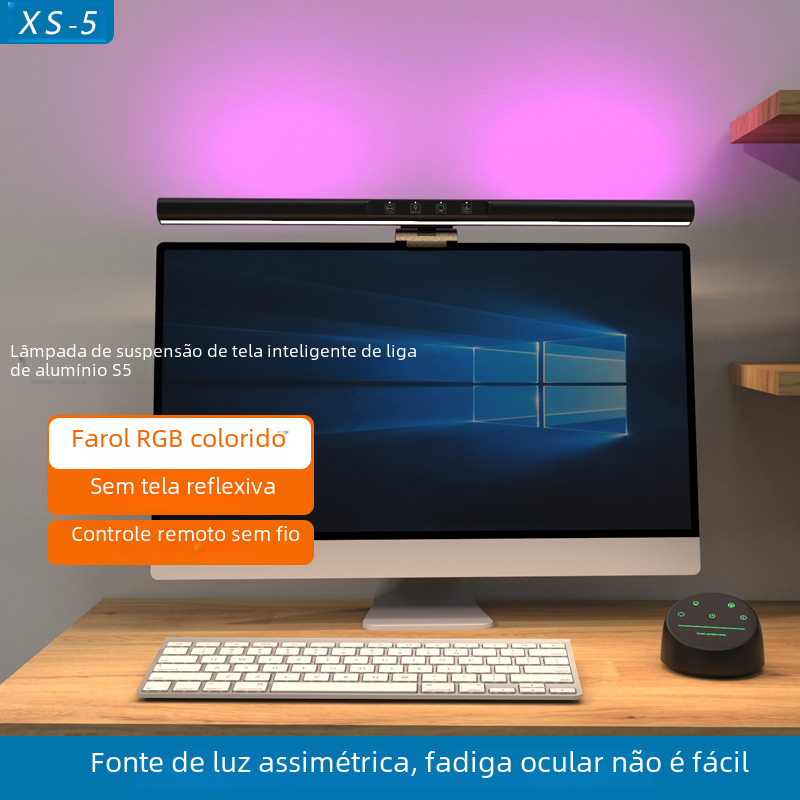 Colorful Ambient Asymmetrical Monitor Light for Eye Care